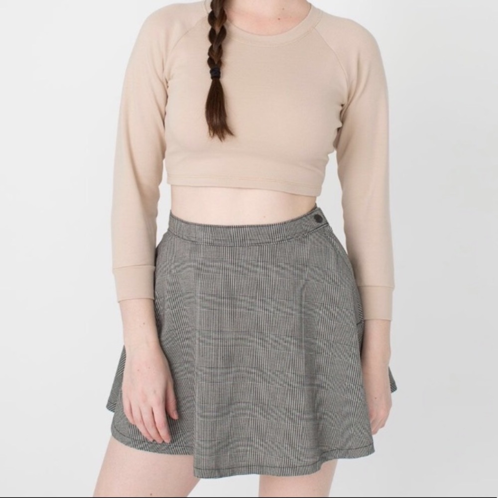 American Apparel plaid circle skirt